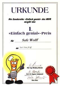 MDR Einfach Genial Urkunde